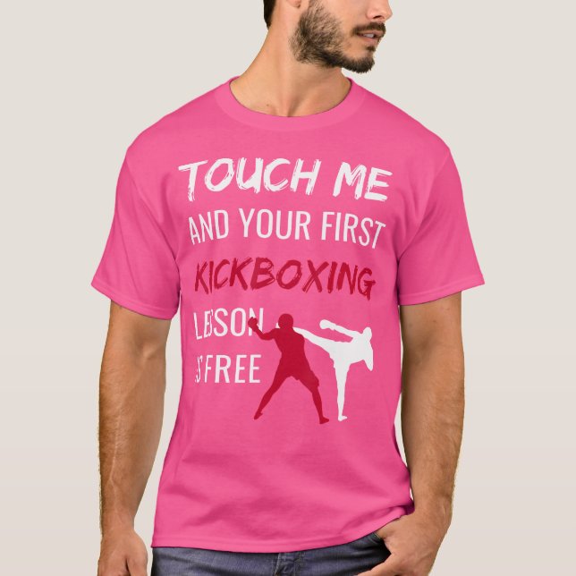 Funny Kickboxing Kick Boxing Sensei T-Shirt (Vorderseite)