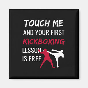 Funny Kickboxing Kick Boxing Sensei T Shirt Gesche Magnet
