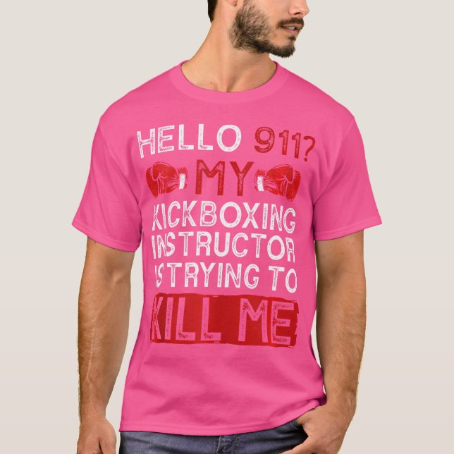 Funny Kickboxing Kickboxer Kickbox T-Shirt (Vorderseite)