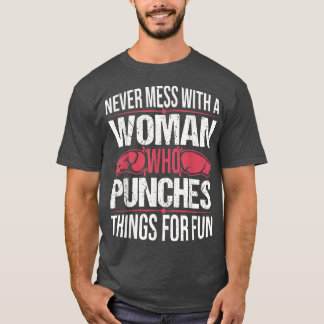 Funny Kickboxing Lover Girl Girl Girl T-Shirt