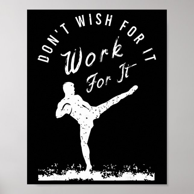 Funny Kickboxing Outfit For A Kickboxer _3  Poster (Vorne)