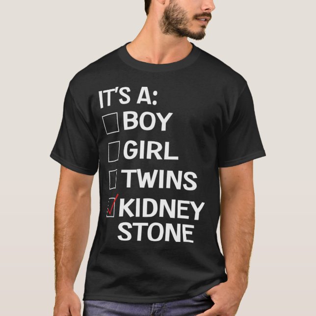 Funny Kidney Stone Meme Urology Joke Survivor  T-Shirt (Vorderseite)
