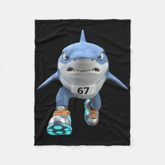 Funny Kids 67 Meme Tralalero Tralala Runner Italia Fleecedecke