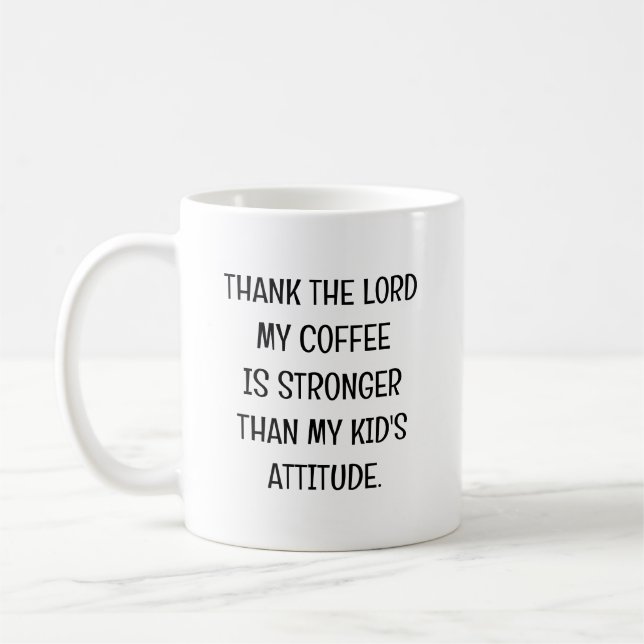 Funny Kid's Attitude Sassy Tasse für Eltern (Links)
