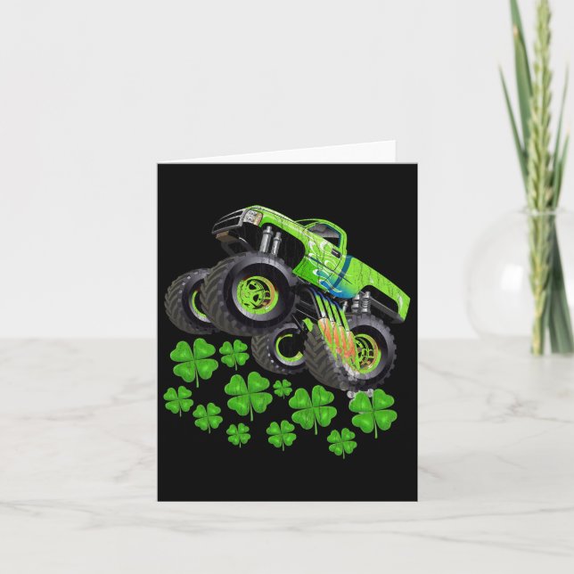 Funny Kids Boys St Patricks Day Kinderkind Lucky M Karte (Vorderseite)