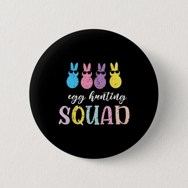 Funny Kids Byby Egg Jäger Squad Button (Vorderseite)