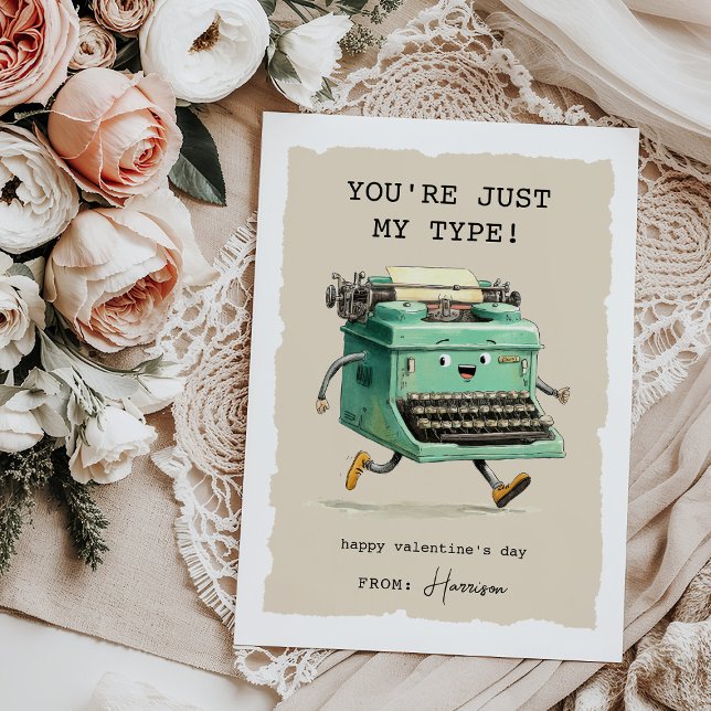 Funny Kids Classroom Valentines Day Mitteilungskarte (Von Creator hochgeladen)