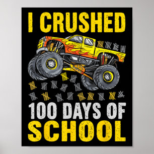 Funny Kids, die ich zerbrach 100 Tage Schuljunge T Poster