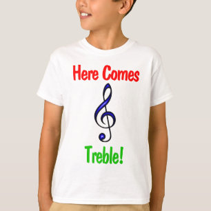 Funny Kids Music T - Shirt: Hier kommt Treble T-Shirt