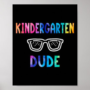 Funny Kids Rainbow Back To School Hallo Kindergart Poster