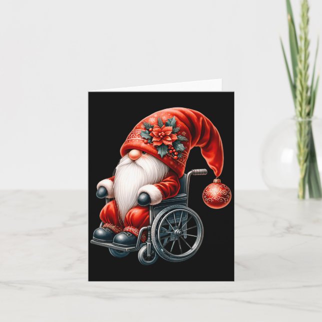 Funny Kids Wheelchair Santa Graphic For Men Christ Karte (Vorderseite)