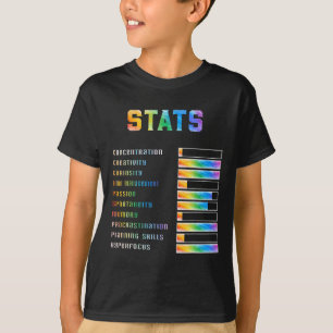 Funny Kids with Adhd Stats Neurodiversity adhd Awa T-Shirt
