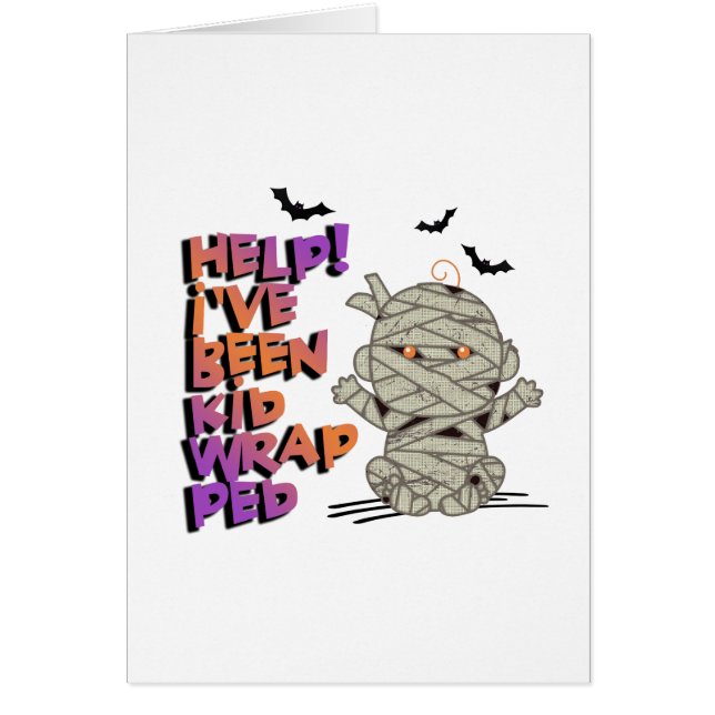 Funny Kidwrapped Mummy Baby Orange ID683 (Vorne)