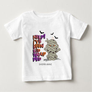 Funny Kidwrapped Mummy Baby Orange ID683 T-shirt
