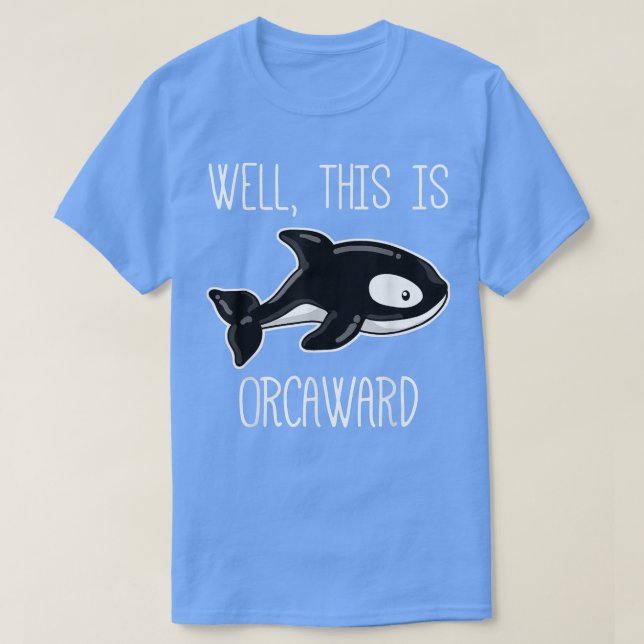 Funny Killer Whale, Awkward Orca Introvert Geschen T-Shirt (Design vorne)
