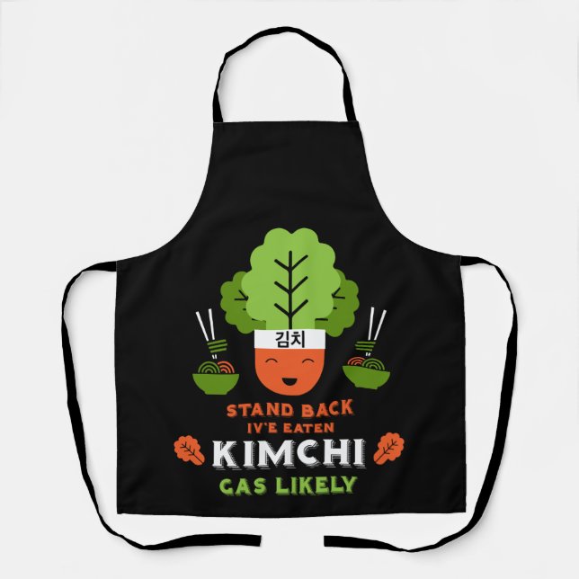 Funny Kimchi Eater Schürze (Vorderseite)