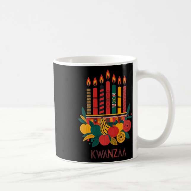 Funny Kinara Seven Candles Kwanzaa Feier 1 Kaffeetasse (Rechts)