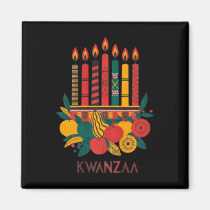 Funny Kinara Seven Candles Kwanzaa Feier 1 Magnet