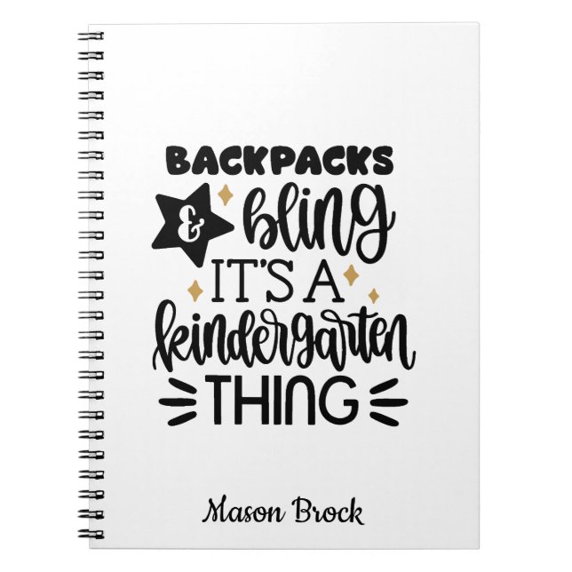 Funny Kindergarten personalisiertes Geschenkpapier Notizblock (Vorderseite)