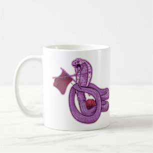 Funny King Cobra Snake Rock Knitting Kaffeetasse
