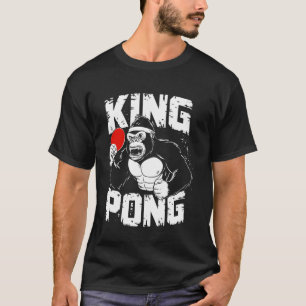 Funny King Pong - Vintag Ping Pong Tischtennis P T-Shirt