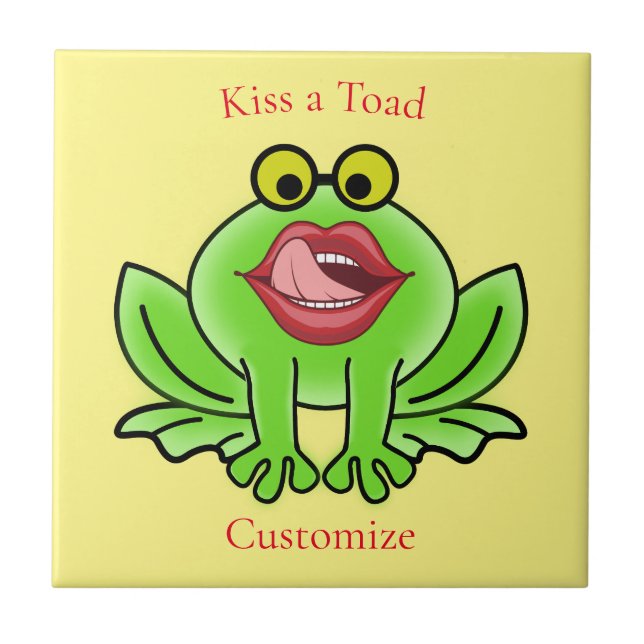Funny Kiss A Toad Thunder_Cove Fliese (Vorderseite)