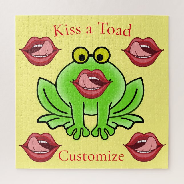 Funny Kiss A Toad Thunder_Cove Puzzle (Vertikal)
