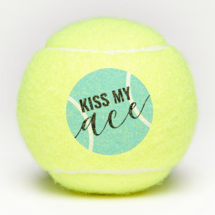 Funny Kiss My Ace Aquamarin Blue Tennisbälle