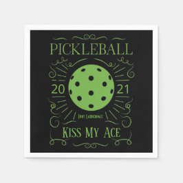 Funny Kiss My Ace Pickleball Serviette