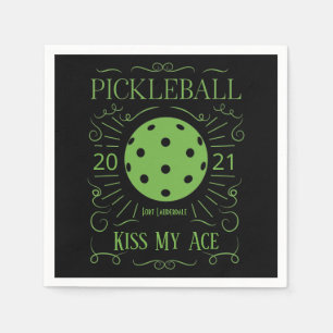 Funny Kiss My Ace Pickleball Serviette