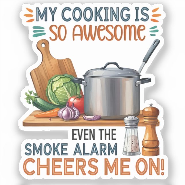 Funny Kitchen Quote Design (2) Aufkleber (Vorderseite)