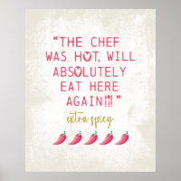 Funny Kitchen Reviews Koch war scharfe Paprikascho