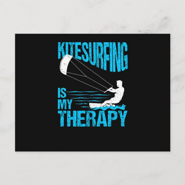 Funny Kitesurfing Kiteboard Surfer Kitesurfing Postkarte (Vorderseite)