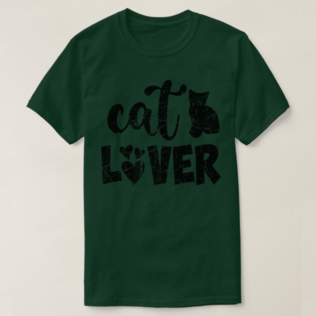 Funny Kitten Cat Lover Vintag  T-Shirt (Design vorne)