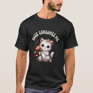 Funny Kitten Rage verbraucht mich Niedlich Cat Mem T-Shirt