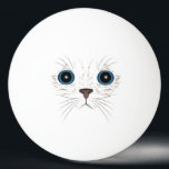 Funny kitty face tischtennisball<br><div class="desc">Funny kitty face</div>