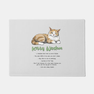Funny Kitty Wisdom Fußmatte