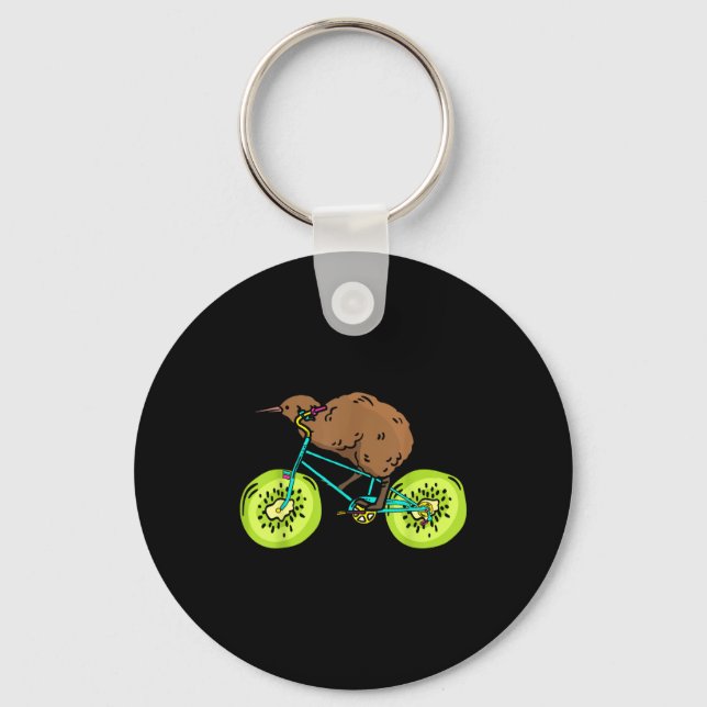 Funny Kiwi Biker Cycling Gift New Zealand  Schlüsselanhänger (Vorderseite)