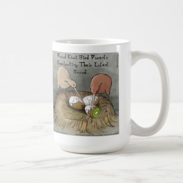 Funny Kiwi Vögel geben ihre Früchte ab Tasse (Rechts)