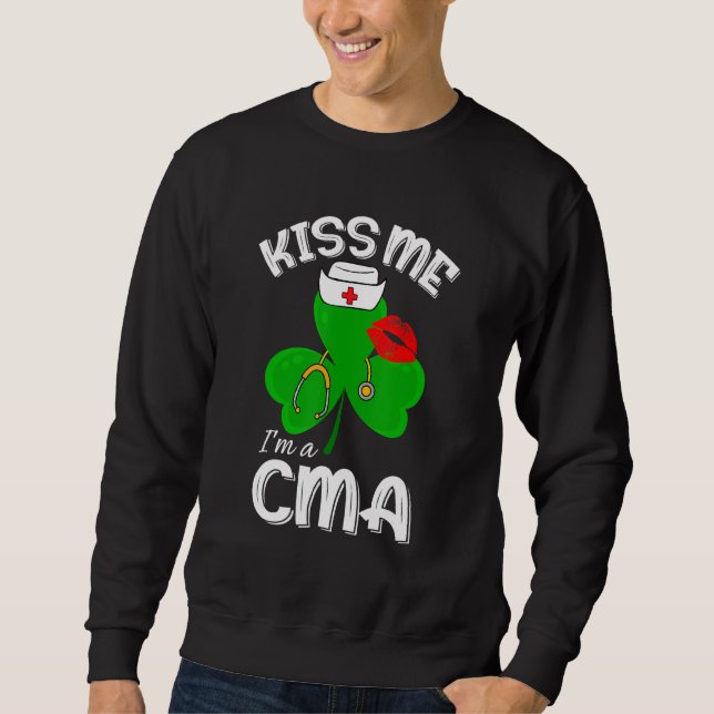 Funny Kleeblatt Ich bin ein Cma St Patricks Day Lu Sweatshirt (Vorderseite)