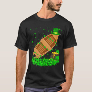 Funny Kleeblatt Leprechaun Hat Fischerboot St. Pat T-Shirt
