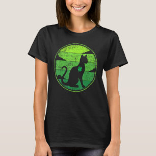 Funny Kleeblatt Retro Vintag Siam Cat St. Patri T-Shirt