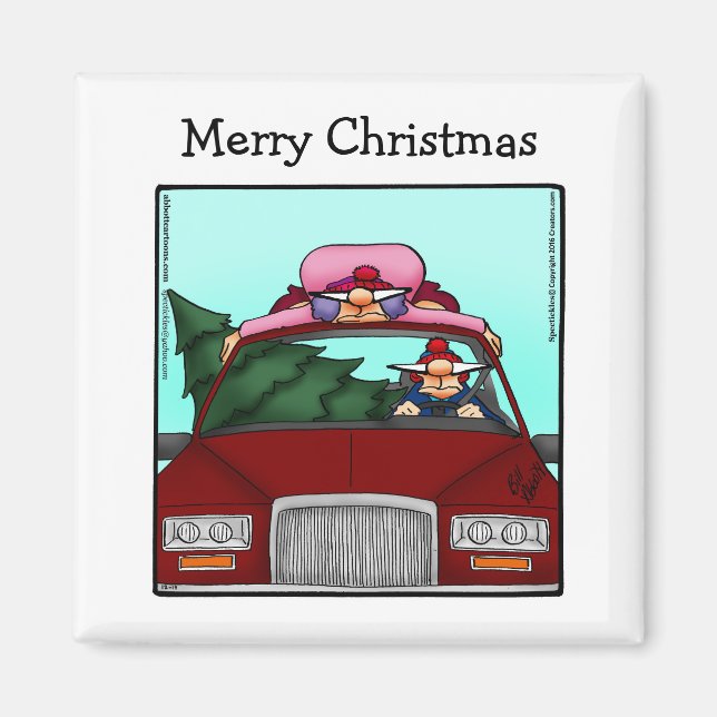 Funny Kleine Geschenk Weihnachts-Spaß Magnet (Vorne)
