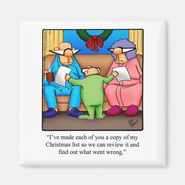 Funny Kleine Geschenk Weihnachts-Spaß Magnet (Vorne)