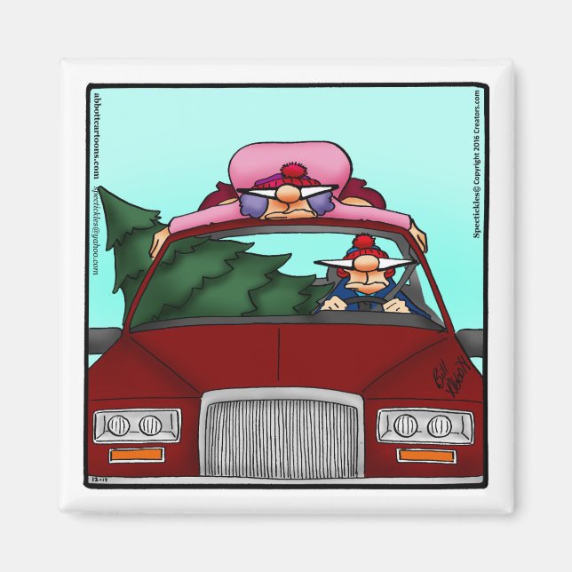 Funny Kleine Geschenk Weihnachts-Spaß Magnet (Vorne)