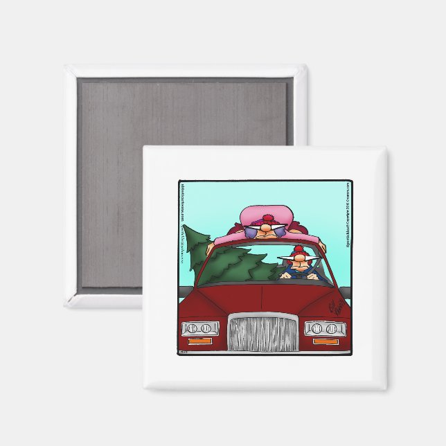 Funny Kleine Geschenk Weihnachts-Spaß Magnet (Vorderseite/Rückseite)