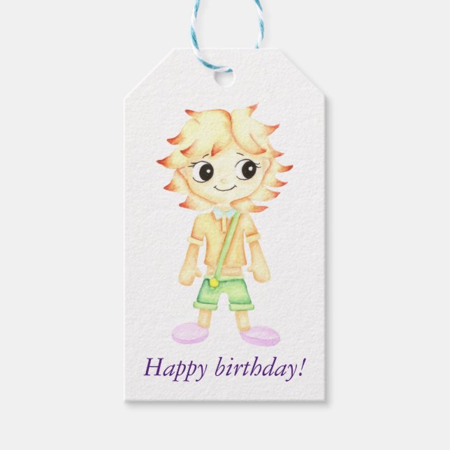 Funny kleiner Ginger Geschenkanhänger (Vorderseite)