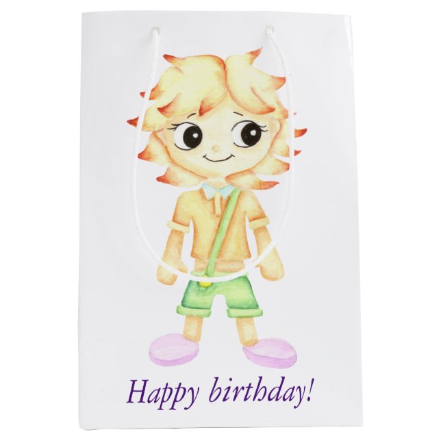 Funny kleiner Ginger Mittlere Geschenktüte (Vorderseite)