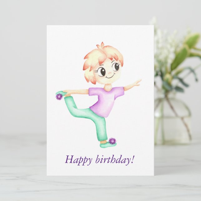 Funny kleiner Ingwerjunge Sportler (Stehend Vorderseite)