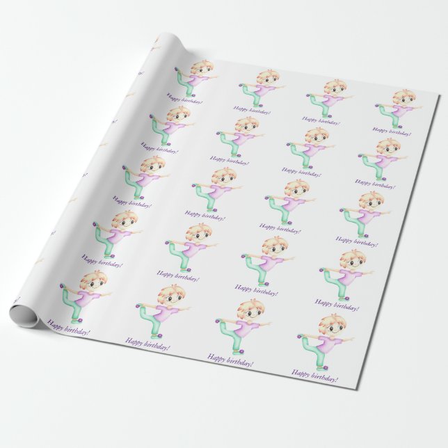 Funny kleiner Ingwerjunge Sportler Geschenkpapier (Ungerollt)